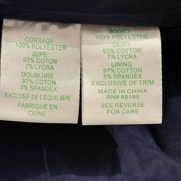 Lilly Pulitzer Leigh Stretch-Shift Dress Navy/Gold Size 00 - Picture 8 of 11